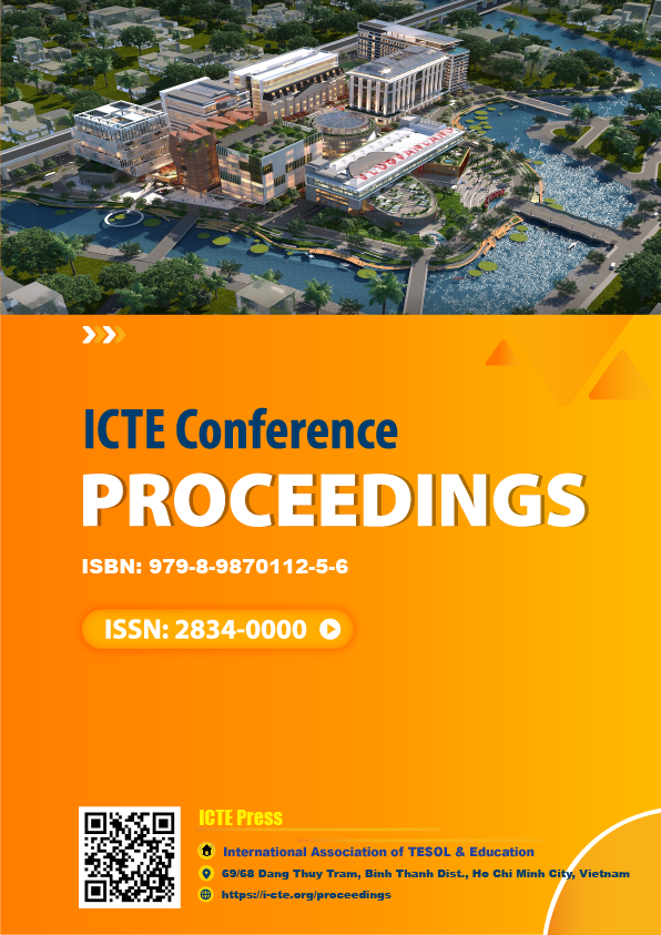 					View Vol. 5 (2024): Proceedings of the 4th International Conference of TESOL & Education
				