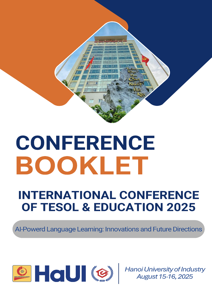 					View Vol. 6 (2025): Booklet of the 5th International Conference of TESOL & Education (ICTE 2025)
				