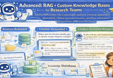 Advanced: RAG + Custom Knowledge Bases for Research Teams